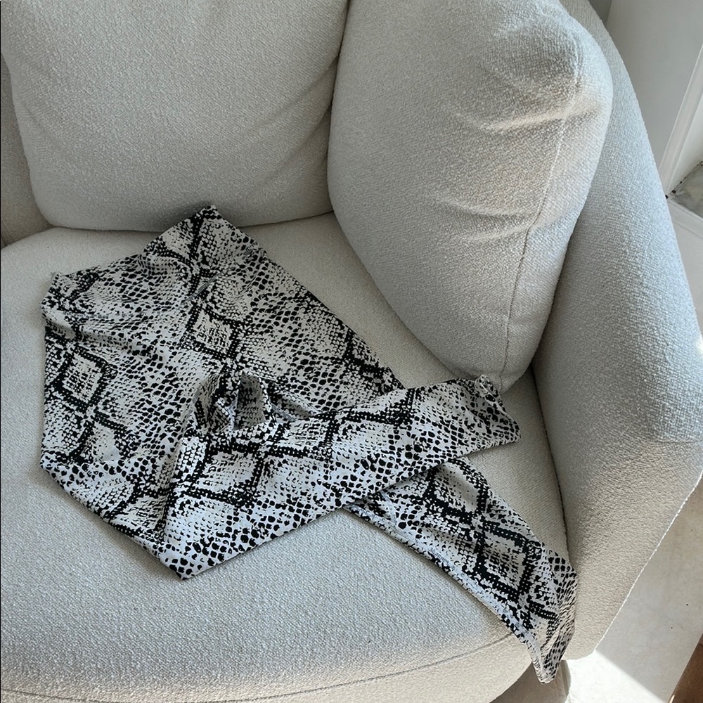 Snakeskin Print Leggings